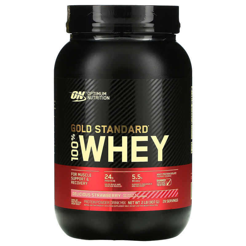 Optimum Nutrition Gold Standard 100% Whey Delicious Strawberry 2 lb (907 g) 1 Optimum Nutrition Gold Standard 100% Whey Delicious Strawberry 2 lb (907 g) 748927028645