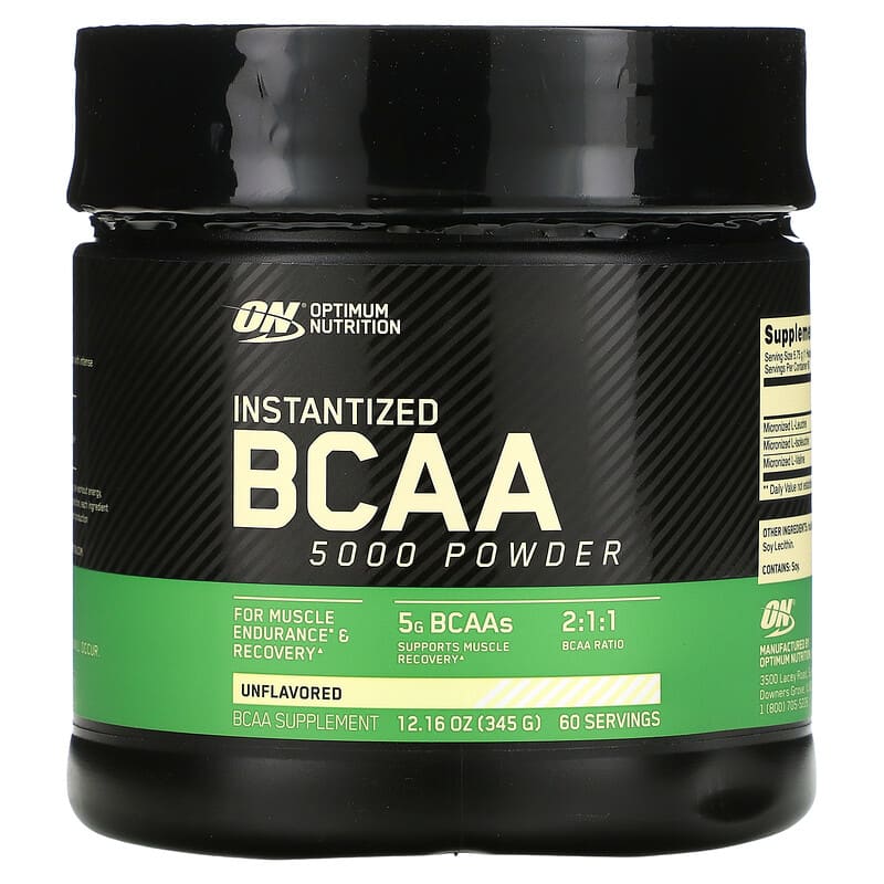 Optimum Nutrition Instantized BCAA 5000 Powder Unflavored 12.16 oz (345 g) 1 Optimum Nutrition Instantized BCAA 5000 Powder Unflavored 12.16 oz (345 g) 748927025224