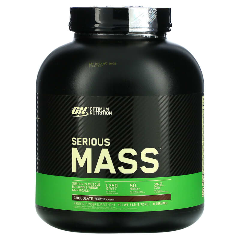 Optimum Nutrition Serious Mass Chocolate 6 lb (2.72 kg) 1 Optimum Nutrition Serious Mass Chocolate 6 lb (2.72 kg) 748927022995