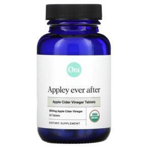 Ora Appley Ever After Apple Cider Vinegar Tablets 500 mg 60 Tablets 856720007412