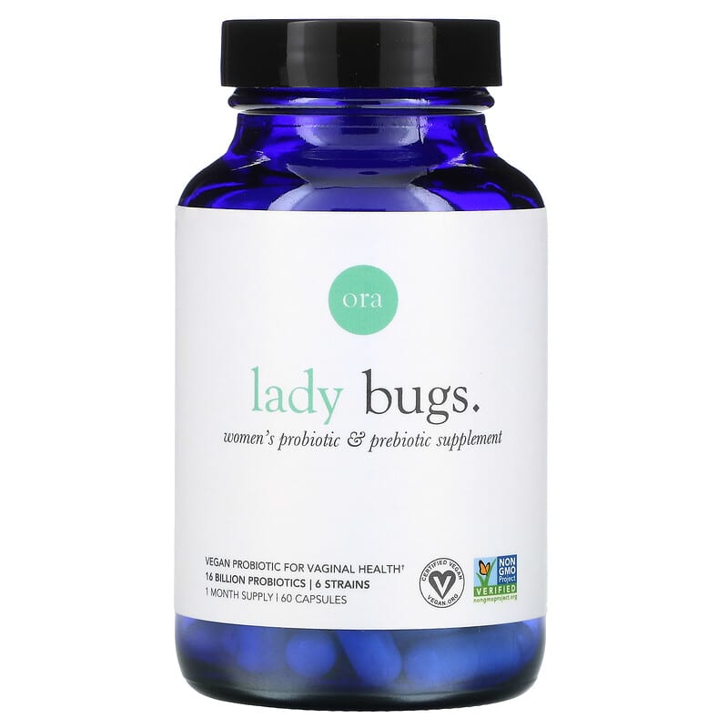Ora Lady Bugs Women's Probiotic & Prebiotic Supplement 60 viên 1 Ora Lady Bugs Women's Probiotic & Prebiotic Supplement 60 Capsules 856720007559