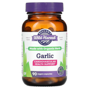 Oregons Wild Harvest Garlic 90 Vegan Capsules 706195000329