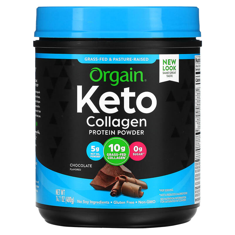 Orgain Keto Collagen Protein Powder Chocolate 14.1 oz (400 g) 1 Orgain Keto Collagen Protein Powder Chocolate 14.1 oz (400 g) 851770007375
