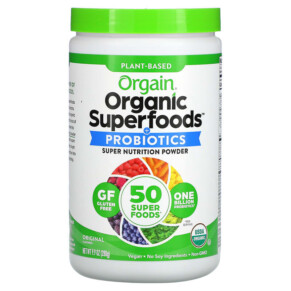 Orgain Organic Plant-Based Superfoods + Probiotics Original 9.9 oz (280 g) 851770003957