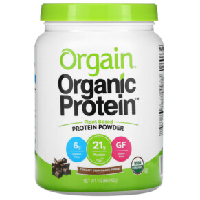 Orgain Organic Protein Powder Plant Based Creamy Chocolate Fudge 1.02 lb (462 g) 851770003919
