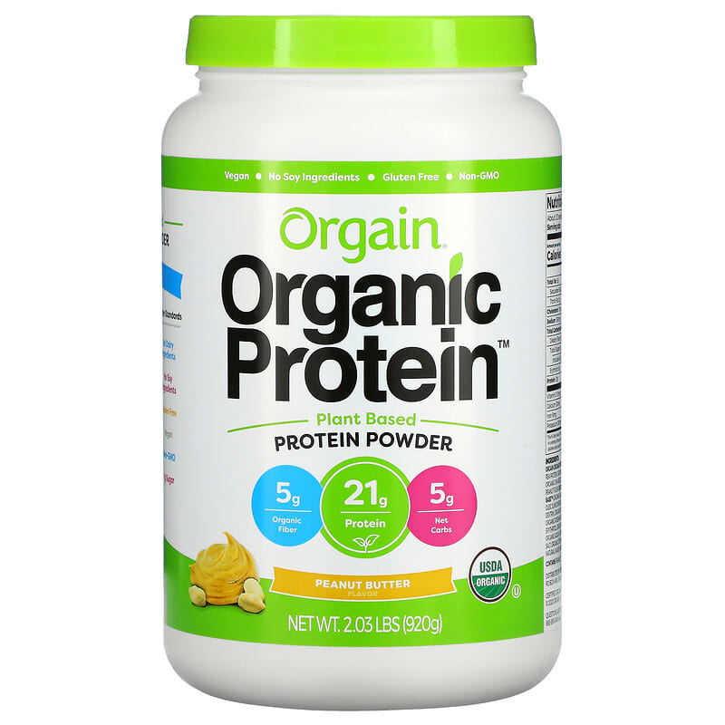 Orgain Organic Protein Powder Plant Based Peanut Butter 2.03 lb (920 g) 1 Orgain Organic Protein Powder Plant Based Peanut Butter 2.03 lb (920 g) 851770006620