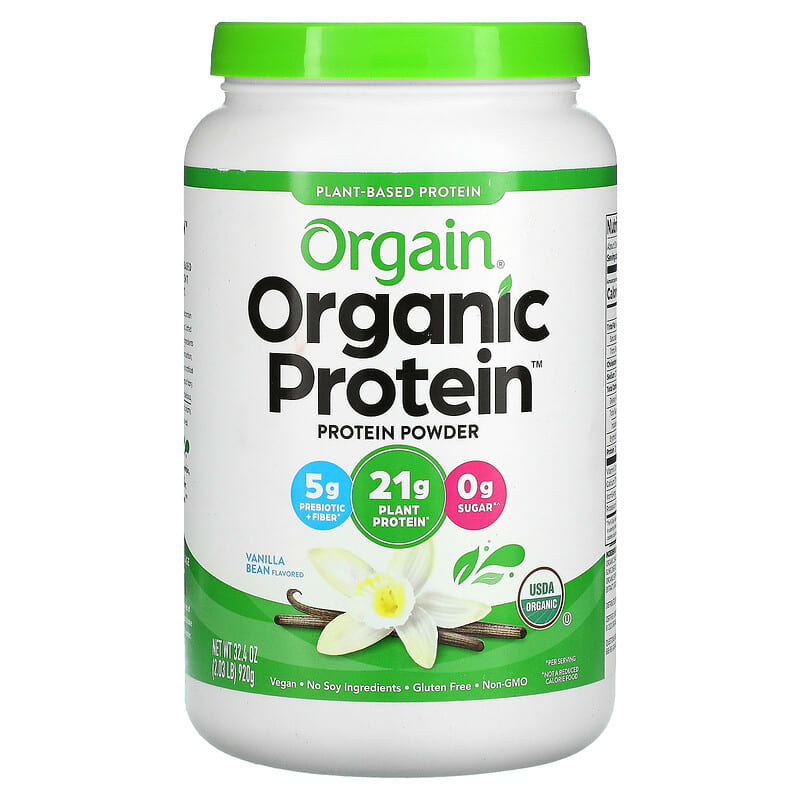 Orgain Organic Protein Powder Vanilla Bean 2.03 lbs (920 g) 1 Orgain Organic Protein Powder Vanilla Bean 2.03 lbs (920 g) 851770003254