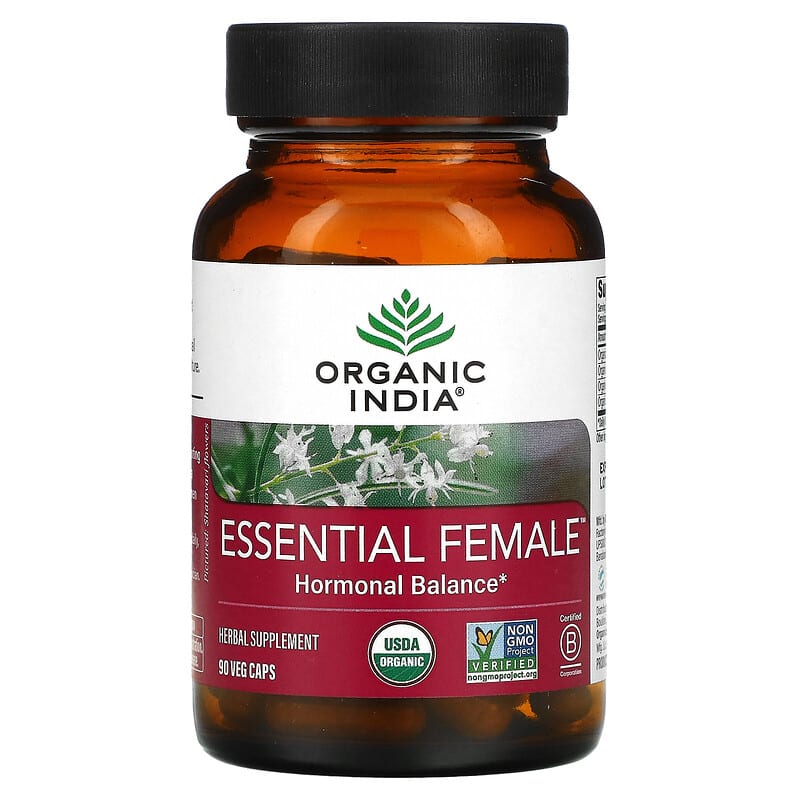 Organic India Essential Female Hormonal Balance 90 Veg Caps 1 Organic India Essential Female Hormonal Balance 90 Veg Caps 801541519323