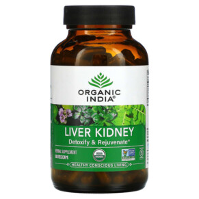 Organic India Liver Kidney 180 Veg Caps 850021635084