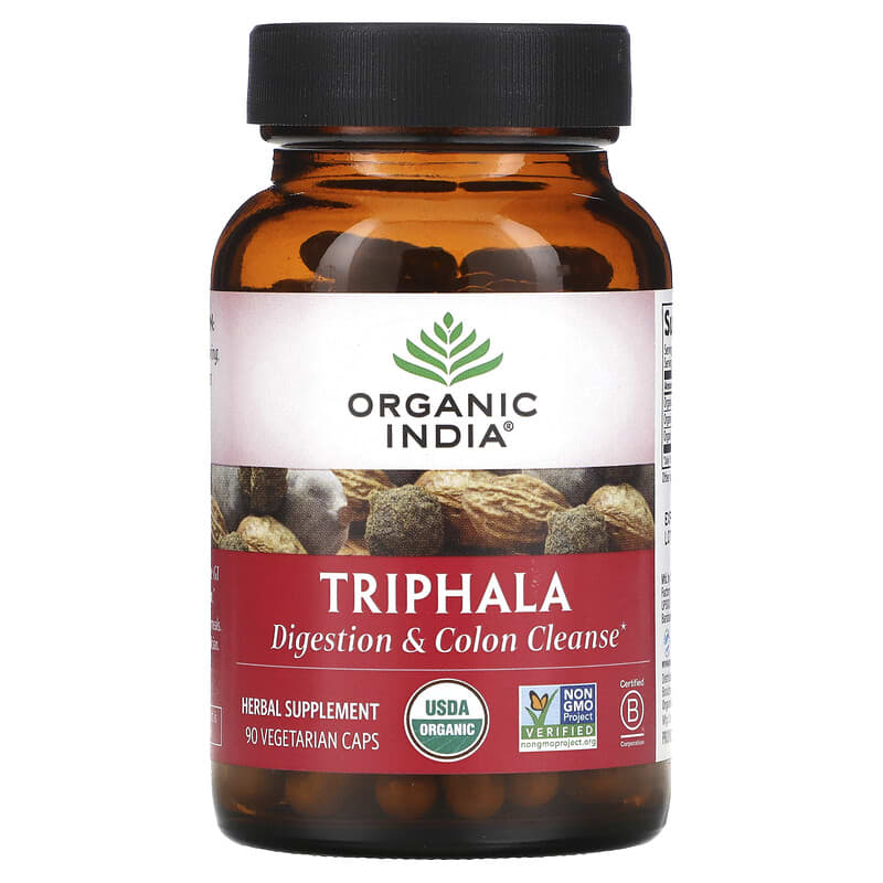 Organic India Triphala 90 Vegetarian Caps 1 Organic India Triphala 90 Vegetarian Caps 851469000175
