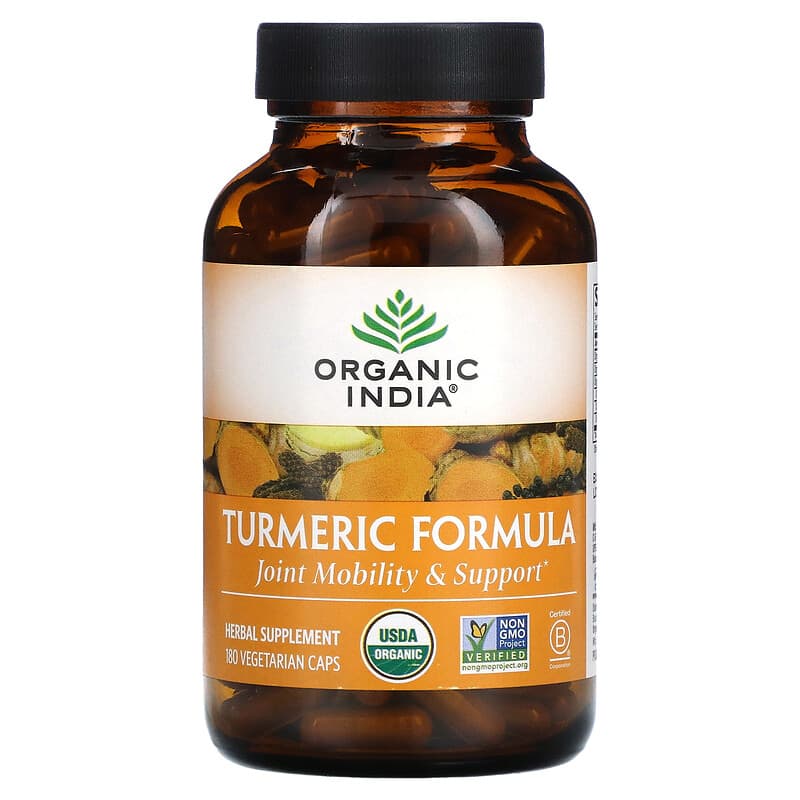 Organic India Turmeric Formula 180 Vegetarian Caps 1 Organic India Turmeric Formula 180 Vegetarian Caps 801541512485