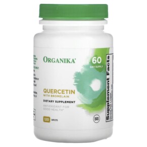 Organika Quercetin with Bromelain 120 Caplets 620365250515