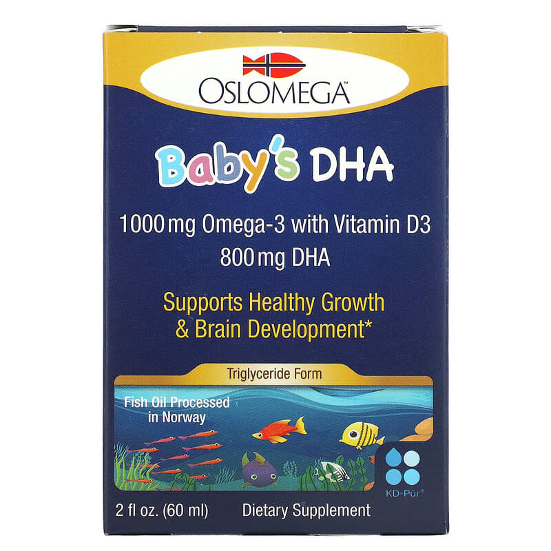 Oslomega Baby’s DHA with Vitamin D3 2 fl oz (60 ml) 1 Oslomega Baby’s DHA with Vitamin D3 2 fl oz (60 ml) 898220013920