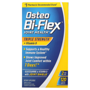 Osteo Bi-Flex Joint Health Triple Strength + Vitamin D 120 Coated Tablets 030768196080