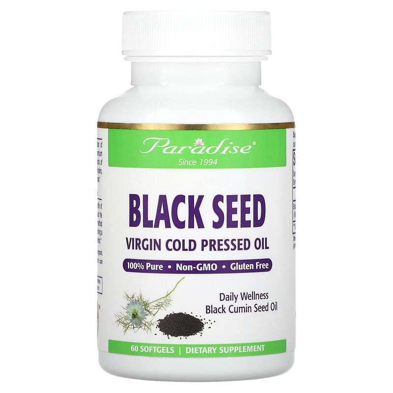 Paradise Herbs Black Seed 60 Softgels 1 Paradise Herbs Black Seed 60 Softgels 601944779115