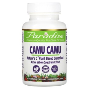 Paradise Herbs Camu Camu 60 Vegetarian Capsules 601944778095