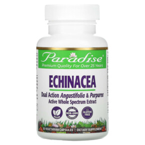 Paradise Herbs Echinacea 30 Vegetarian Capsules 601944777180