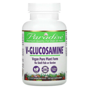 Paradise Herbs V-Glucosamine 120 Vegetarian Capsules 601944777692