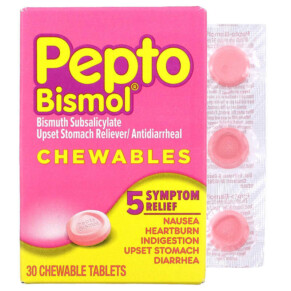 Pepto Bismol Pepto Bismol Chewables 30 Chewable Tablets 301490039779