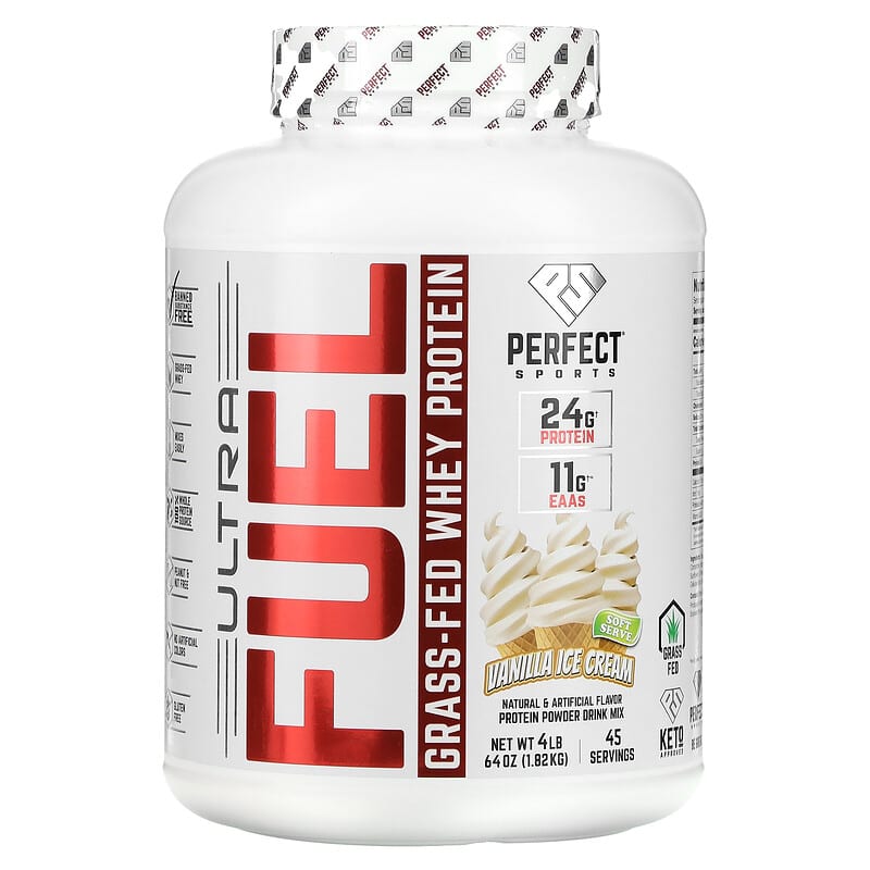 Perfect Sports Ultra Fuel Grass-Fed Whey Protein Vanilla Ice Cream 4 lb (1.82 kg) 1 Perfect Sports Ultra Fuel Grass-Fed Whey Protein Vanilla Ice Cream 4 lb (1.82 kg) 699097755889