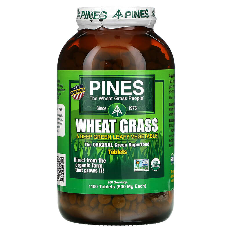 Pines International Wheat Grass 500 mg 1,400 viên 1 Pines International Wheat Grass 500 mg 1.400 Tablets 043952000049