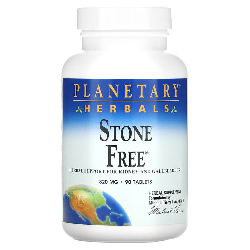 Planetary Herbals Stone Free 820 mg 90 Tablets 1 Planetary Herbals Stone Free 820 mg 90 Tablets 021078100317