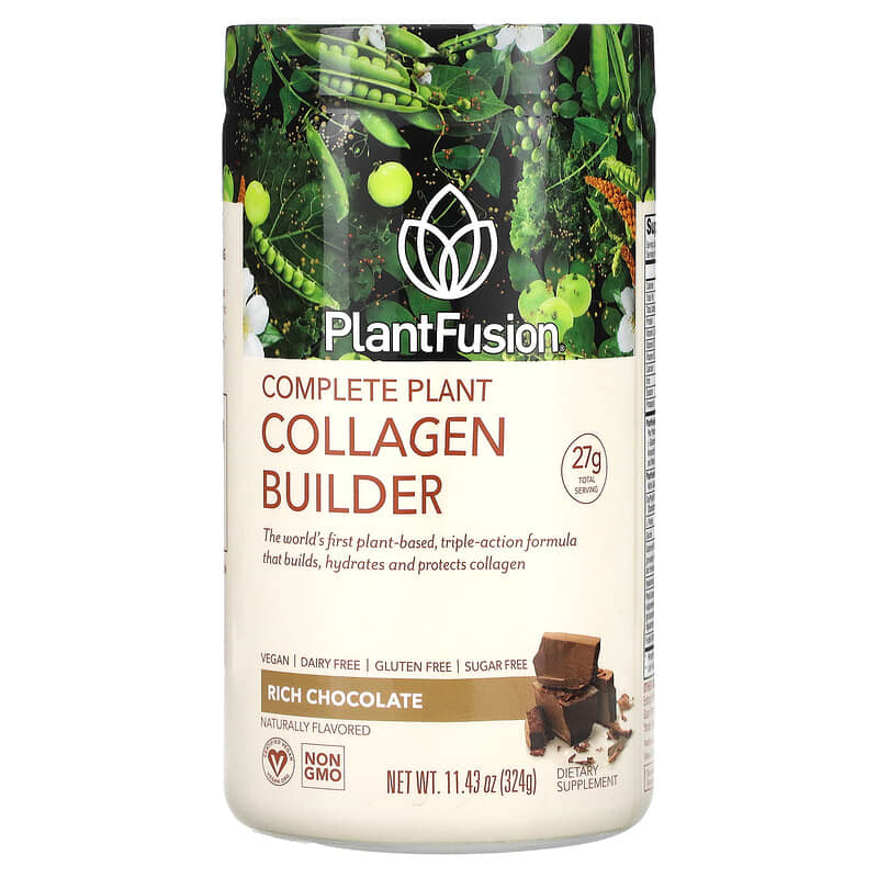 PlantFusion Complete Plant Collagen Builder Rich Chocolate 11.43 oz (324 g) 1 PlantFusion Complete Plant Collagen Builder Rich Chocolate 11.43 oz (324 g) 890985001310