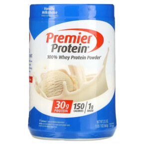 Premier Protein 100% Whey Protein Powder Vanilla Milkshake 1 lb 7 oz (663 g) 643843715900
