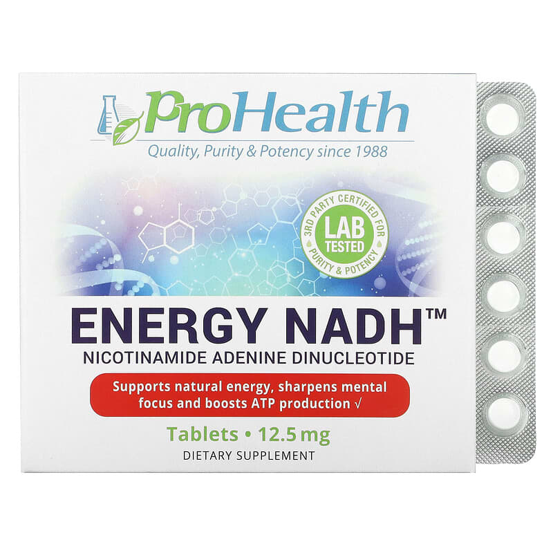 ProHealth Longevity Energy NADH 12.5 mg 90 Tablets 1 ProHealth Longevity Energy NADH 12.5 mg 90 Tablets 850030779298