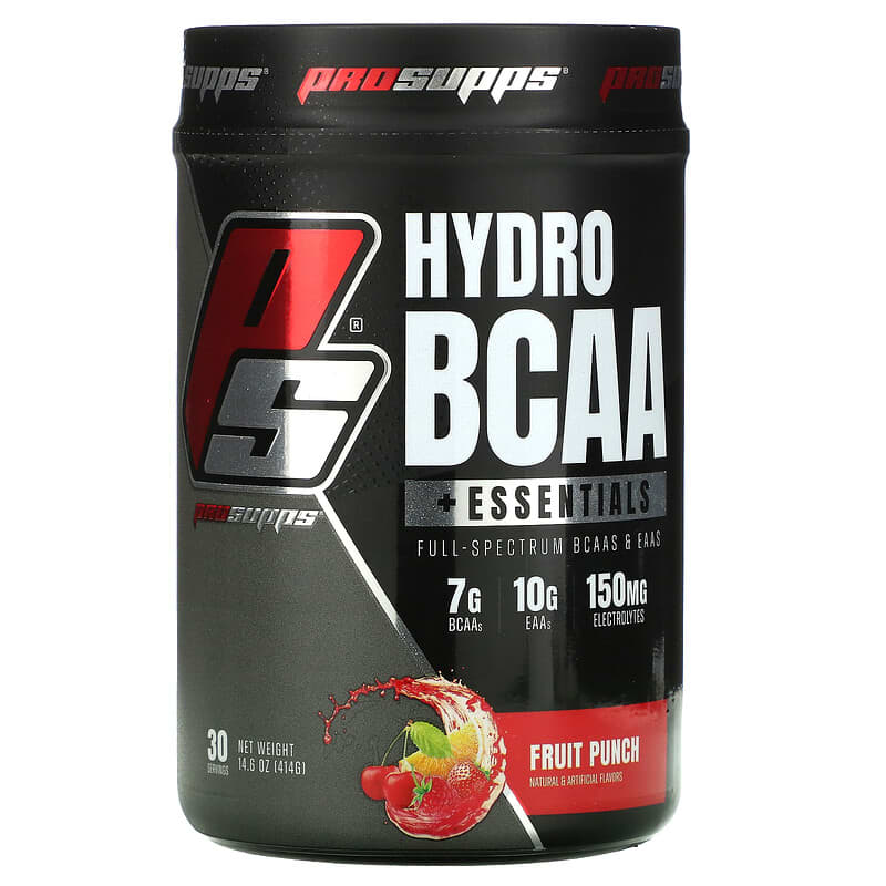 ProSupps Hydro BCAA +Essentials Fruit Punch 14.6 oz (414 g) 1 ProSupps Hydro BCAA +Essentials Fruit Punch 14.6 oz (414 g) 810034811073