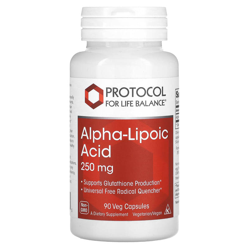 Protocol for Life Balance Alpha-Lipoic Acid 250 mg 90 Veg Capsules 1 Protocol for Life Balance Alpha-Lipoic Acid 250 mg 90 Veg Capsules 707359130425