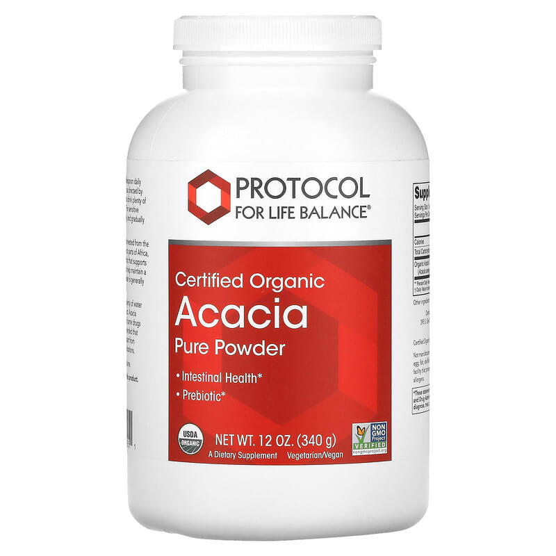 Protocol for Life Balance Certified Organic Acacia Pure Powder 12 oz (340 g) 1 Protocol for Life Balance Certified Organic Acacia Pure Powder 12 oz (340 g) 707359159051
