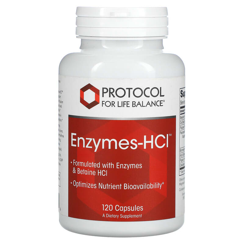 Protocol for Life Balance Enzymes-HCI 120 Capsules 1 Protocol for Life Balance Enzymes-HCI 120 Capsules 707359129634