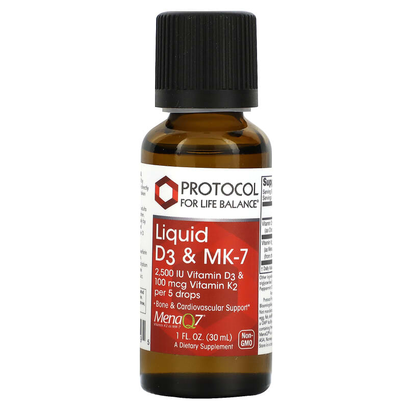Protocol for Life Balance Liquid D3 & MK-7 1 fl oz (30 ml) 1 Protocol for Life Balance Liquid D3 & MK-7 1 fl oz (30 ml) 707359103795
