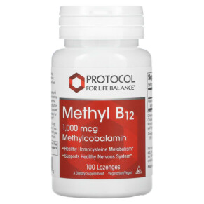 Protocol for Life Balance Methyl B12 1.000 mcg 100 Lozenges 707359104952