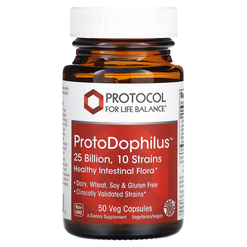 Protocol for Life Balance ProtoDophilus 25 Billion 50 Veg Capsules 1 Protocol for Life Balance ProtoDophilus 25 Billion 50 Veg Capsules 707359129269