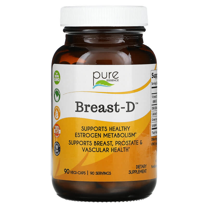 Pure Essence Breast-D Supports Breast Prostate & Vascular Health 90 Vegetarian Capsules 1 Pure Essence Breast-D Supports Breast Prostate & Vascular Health 90 Vegetarian Capsules 659670260025