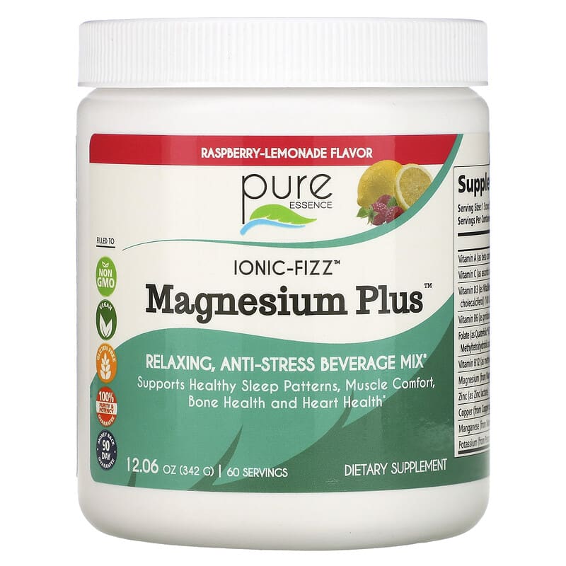 Pure Essence Ionic-Fizz Magnesium Plus Raspberry Lemonade 12.06 oz (342 g) 1 Pure Essence Ionic-Fizz Magnesium Plus Raspberry Lemonade 12.06 oz (342 g) 659670031021