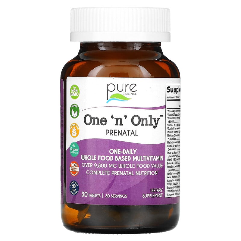 Pure Essence One 'n' Only PreNatal 30 viên 1 Pure Essence One 'n' Only PreNatal 30 Tablets 659670018039
