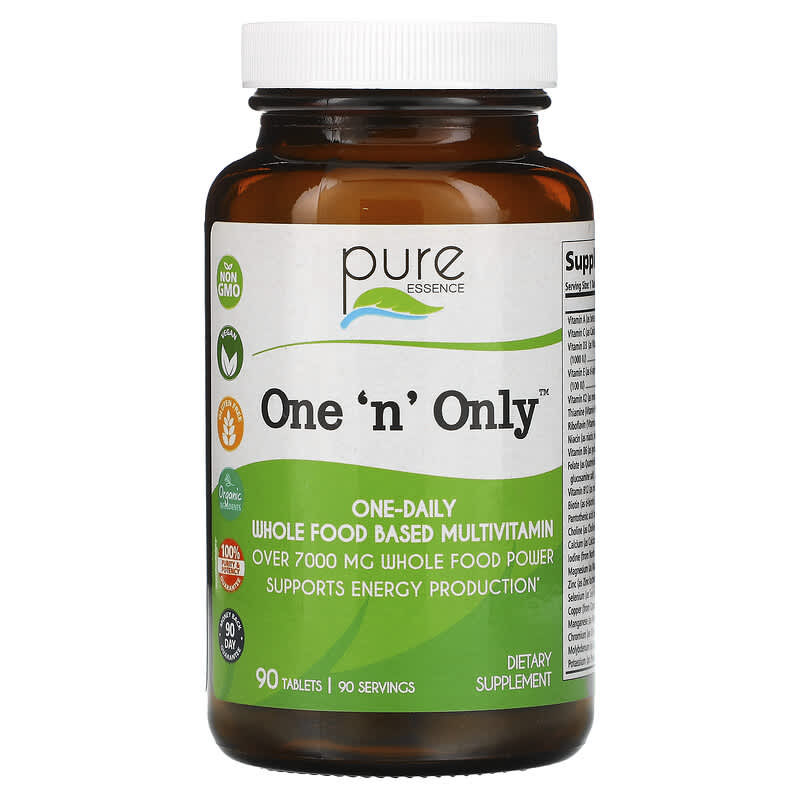 Pure Essence One 'n' Only Whole Food Based Multivitamin 90 viên 1 Pure Essence One 'n' Only Whole Food Based Multivitamin 90 Tablets 659670011054