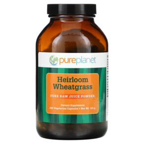 Pure Planet Heirloom Wheatgrass 240 Vegetarian Capsules 103 g 764934526936