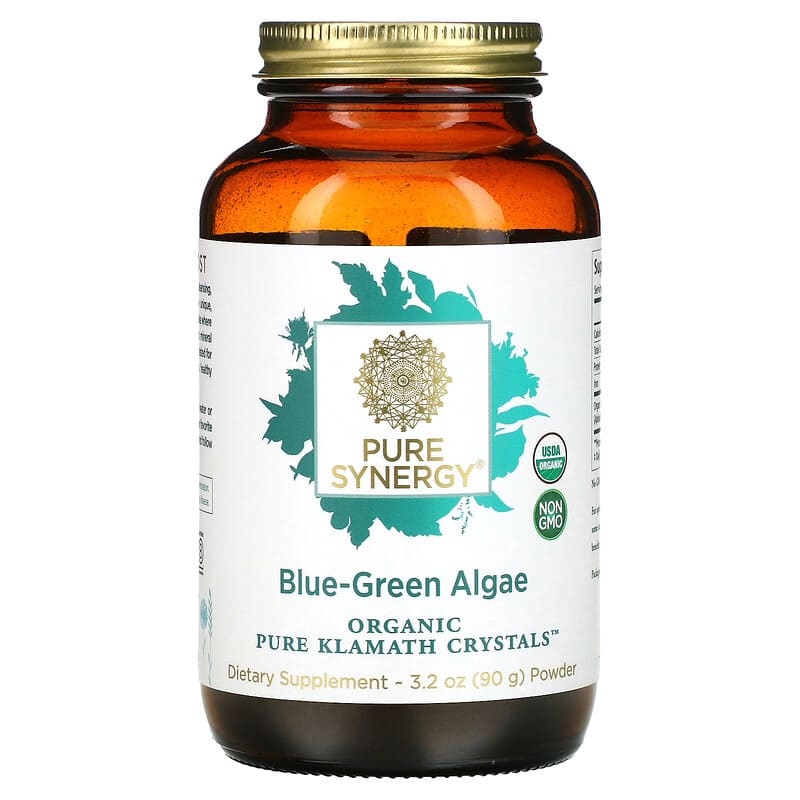 Pure Synergy Organic Pure Klamath Crystals Blue-Green Algae 3.2 oz (90 g) 1 Pure Synergy Blue-Green Algae Powder 3.2 oz (90 g) 852971004262