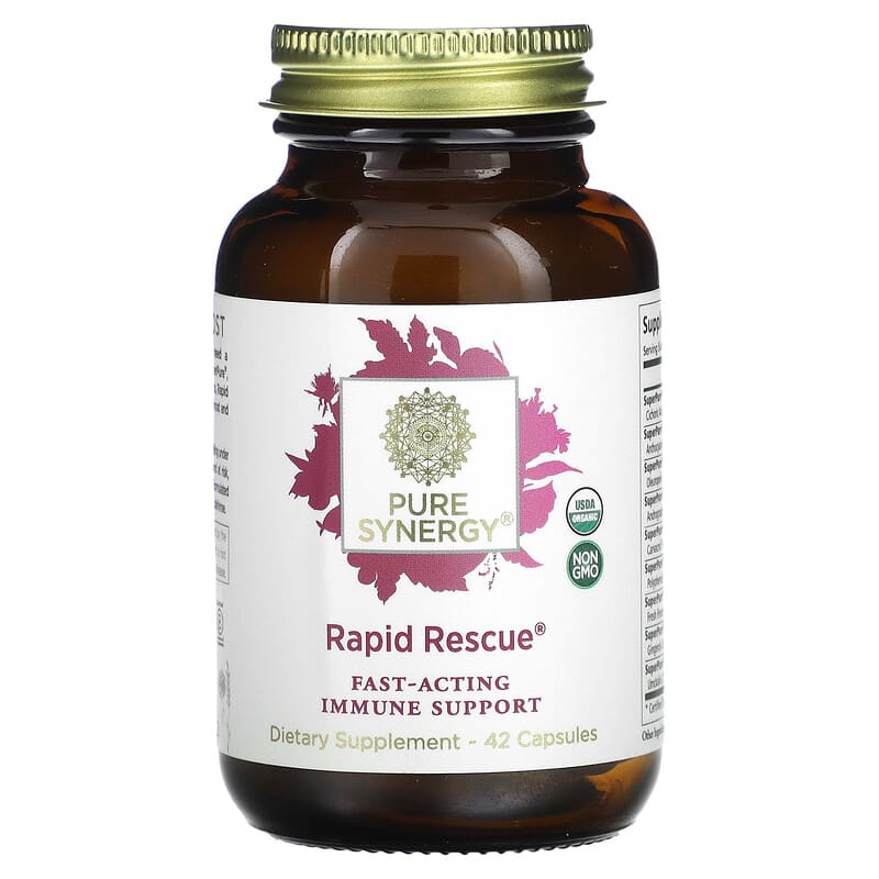 Pure Synergy Rapid Rescue 42 Capsules 1 Pure Synergy Rapid Rescue 42 Capsules 852971004712