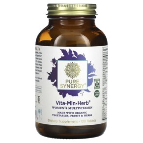 Pure Synergy Vita-Min-Herb Women's Multivitamin 120 Tablets 852971004316