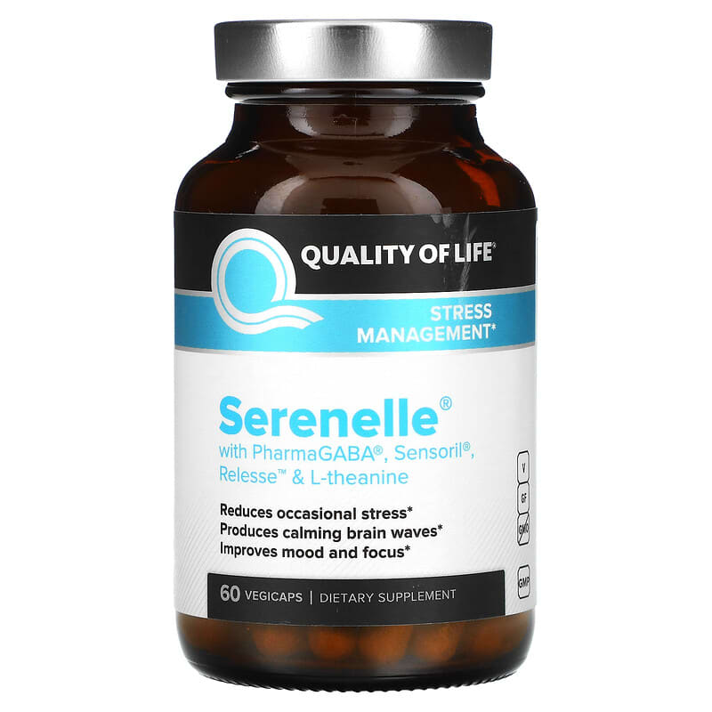 Quality of Life Labs Serenelle Stress Management 60 VegiCaps 1 Quality of Life Labs Serenelle Stress Management 60 VegiCaps 812259003189