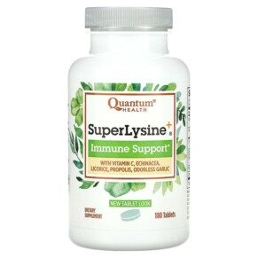 Quantum Health SuperLysine+ Immune Support 180 Tablets 046985001113