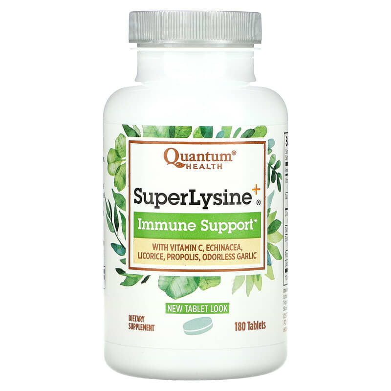 Quantum Health SuperLysine+ Immune Support 180 Tablets 1 Quantum Health SuperLysine+ Immune Support 180 Tablets 046985001113