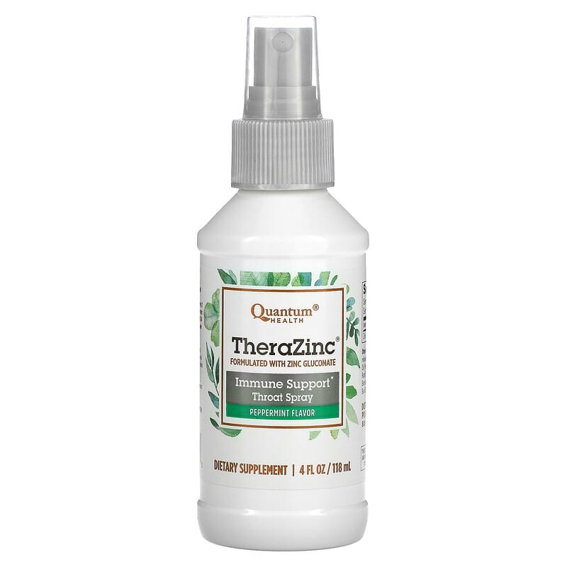 Quantum Health TheraZinc Immune Support Throat Spray Peppermint 4 fl oz (118 ml) 1 Quantum Health TheraZinc Immune Support Throat Spray Peppermint 4 fl oz (118 ml) 046985017053