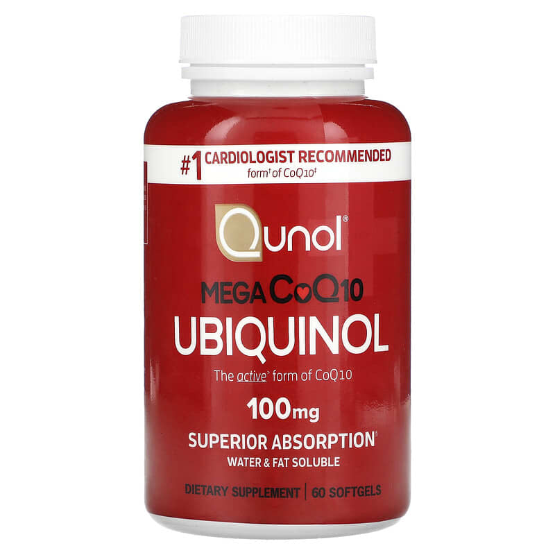 Qunol Mega CoQ10 Ubiquinol 100 mg 60 Softgels 1 Qunol Mega CoQ10 Ubiquinol 100 mg 60 Softgels 898440001288