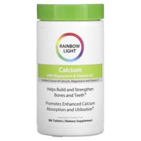 Rainbow Light Calcium with Magnesium & Vitamin D3 180 Tablets 021888109524